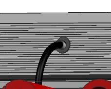 Hydraulikverbindungen 4) Vor- und Rücklauf des Kollektorfeldes in den Dachraum führen (Bohrung Ø 30 mm oder Ø 50 mm). 1) Kupferrohr / Wellrohr (bauseits) 2) VARIANTE: Edelstahl Wellschlauchset (1.