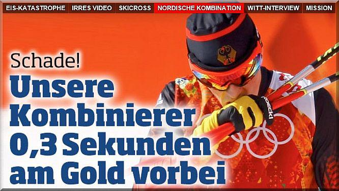 Donnerstag, 20 Februar 2014: 12:49 Uhr - Norwegen holt Gold, Deutschland Silber!