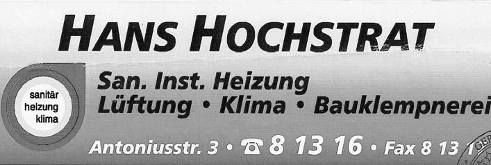 Geburtstagsjubilare 2004 70 Jahre Wolfgang Becker Hans Droste Hermann Sickelmann Helmut Volmich 75 Jahre Paul Block Bernhard Burlage Josef Oesing Maria Keller 80 Jahre Ernst Dürrholz Josef Feller