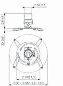 Der Projektoradapter ist mit einer Feineinstellmögilchkeit für die präzise Ausrichtung mit der