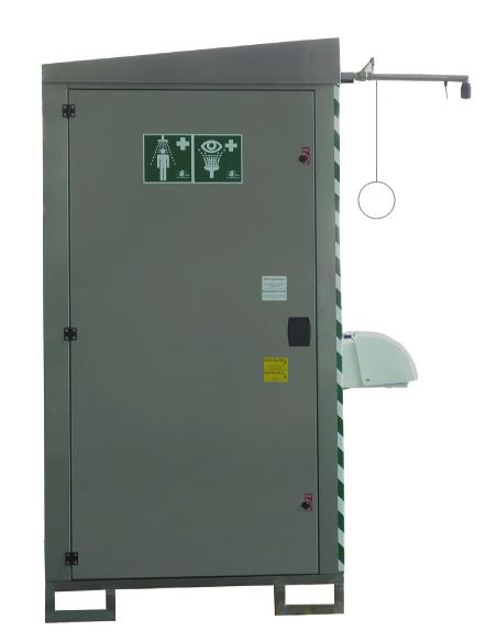 THERMO-NOTDUSCHEN Thermo-Notduschen Temperature controlled safety showers Produktmerkmale: Gemäß DIN 12899-3:2009, DIN EN 15154-1/-2:2006, ANSI Z.358.