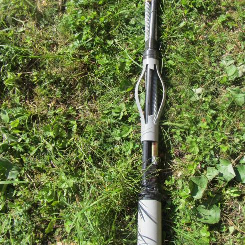 Stabilitätsrohr mit Trompete Erhöht Steifigkeit Schütz Mörtelsäule im oberen Bereich Beispiel: Durchmesser 70mm, Wandstärke 2.9mm, L=750