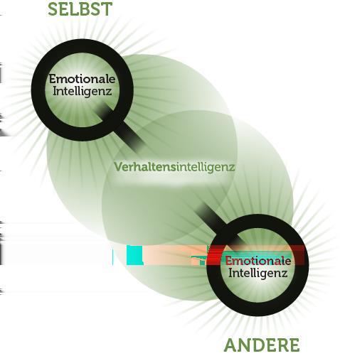 Das Verhaltens-EQ-Modell Der Verhaltens-EQ berücksichtigt die Bedeutung der beiden Intelligenztypen: emotional und verhaltensbezogen.