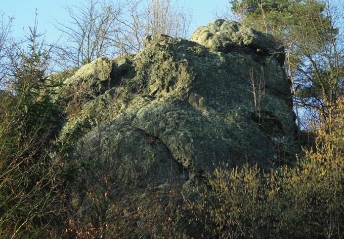Diabasbrekzie Sedimentgestein, das aus vielen eckigen Gesteinsbruchstücken überwiegend aus dem Vulkangestein Diabas besteht Devon 380 470 Vulkane bildeten damals nicht nur an Land Feuer speiende