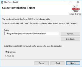 Download und Installation der Software für PC Windows SOFTWARE BLUEFORCE BASIC FÜR PC
