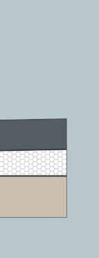 Attikadurchbruch mit Fugenband SitaRondo SitaRondo für die Notentwässerung erhöht eingebaut im nicht belüfteten Dachaufbau Bauteile 1 Fassaden-Abdeckplatte 2 SitaMore