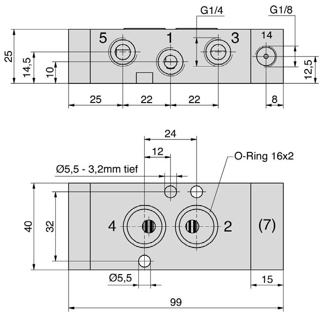 PNX-55-311-HN PNX-55-511-HN PNX-55-520-HN 3/2-Wege, 5/2-Wege 5/2-Wege Ruhestellung geschlossen monostabil bistabil monostabil, mech.