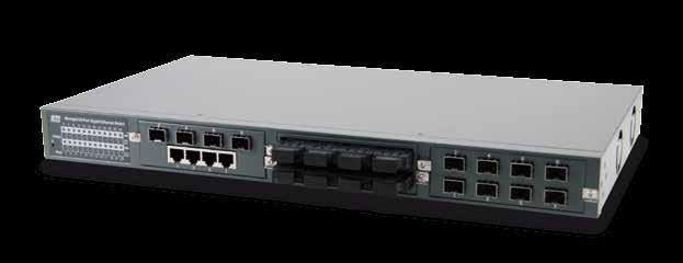 Rack-Switches KGS-2422-B Familie - 24-Port modularer L2/L3 Gigabit Switch Maximale Flexibilität und Migrationsfähigkeit sind die Stärken des modularen 24-Port Gigabit Switches KGS-2422.