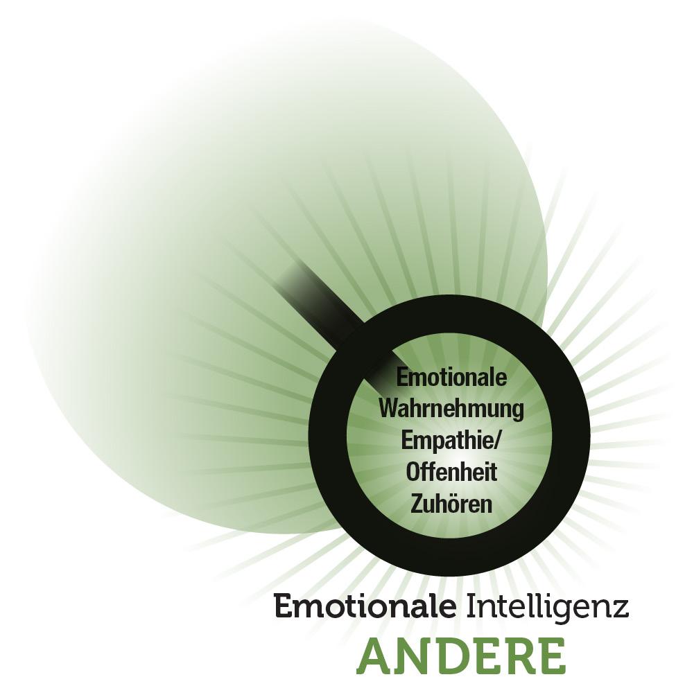 Das Modell zum Verhaltens-EQ Emotionale Intelligenz ANDERE So wie wir unsere eigenen Emotionen wahrnehmen, nehmen wir auch wahr, was andere Menschen fühlen und erleben, wobei dies schwieriger und