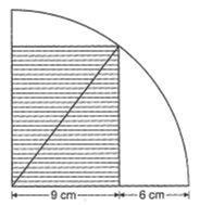 Aufgabe 4 Ein Rechteck wird in einen Viertelkreis einbeschrieben (siehe Abbildung). a) Berechnen Sie den Flächeninhalt des schraffierten Rechtecks.
