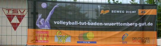 Im Rahmen der Kampagne "Volleyball tut Baden- Württemberg gut.