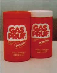 GASPRUF-PASTE: Ist ein Lecksuchmittel in hochkonzentrierter Form, das vor der Anwendung mit Wasser verdünnt wird.