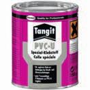Tangit PVC-U Klebstoff Tangit PVC-U Spezialklebstoff zum Kleben von PVC-U-Druckrohren sowie Rohre im Trinkwasserbereich und zum Kleben von Kabel- und Kanalrohren aus PVC-U.
