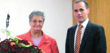 Gerda Roller kam für 1990 für Hildegard Keck, zu Zeiten, als Manfred Lehmann Oberbürgermeister und Willi Hanselmann Ortsvorste- her waren.