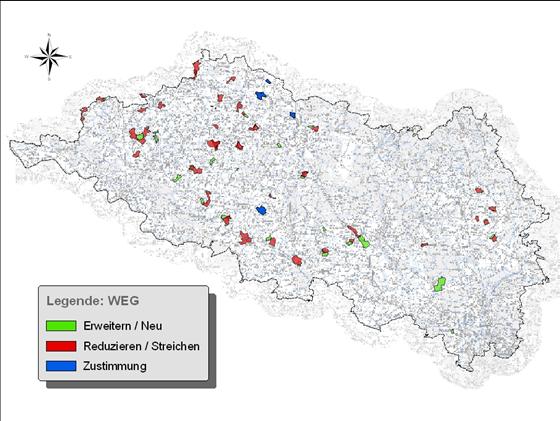 Informationen aus der Regionalversammlung 2 Anregungen zu den Eignungsgebieten Windenergienutzung im Rahmen des Beteiligungsverfahrens Die Regionalversammlung billigte die Abwägung und beschloss den