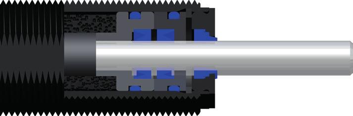 22152V 22152L-V Stoßdämpfer mit Schutzbalg 25 Ø11,5 G 11,5 27