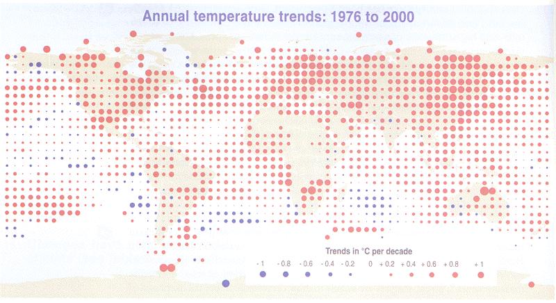 Temperaturtrends 1976-2000 N.