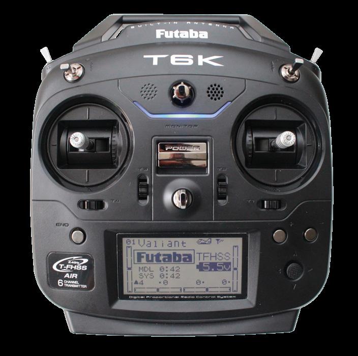Test & Technik Six-Pack Futaba T6K von Ripmax Die neue Futaba Ripmax T6K ist eine Fernsteuerung, die sich an die Einsteiger im Flugmodellbau richtet.