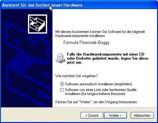 3b. Windows Vista Bei Vista ist die Installation ähnlich wie bei XP / 2000.