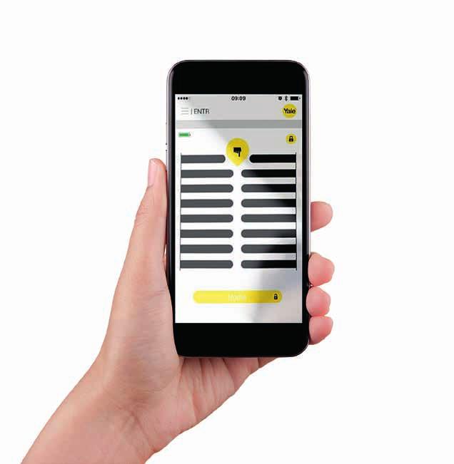 Zutrittskontrolle 24/7 von Ihrem Smartphone Mit der App für ENTR können Sie Ihre Tür direkt vom Smartphone, Tablet oder einem anderen Bluetooth-fähigen Gerät aus verriegeln und entriegeln.