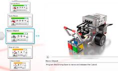Roboters, Reaktion des Modells auf Messwerte verwendeter Sensoren Robot Educator Robot Educator im Überblick Siehe Seite 16. in komplexere Themen, wie z.b. Verwendung von Kontrollstrukturen