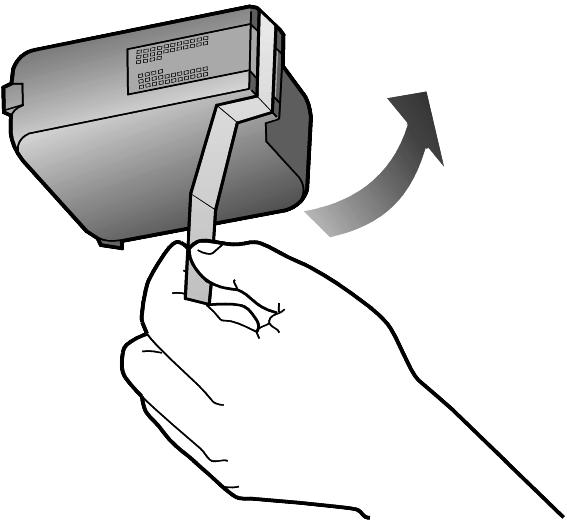 2 Wenn sich der Druckpatronenhalter nicht mehr bewegt, entriegeln Sie die Verriegelung auf der rechten Seite, fassen Sie die alte Druckpatrone am oberen Ende an, und ziehen Sie diese