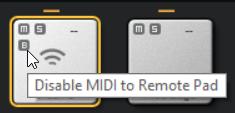 Wenn das Ziel-Pad auch MIDI-Effekte enthält, werden diese nicht berücksichtigt.