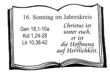 Eltern) Samstag 20.07.: Hl. Margareta St. Georg Holzgünz 14.