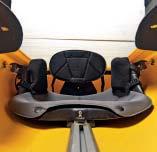 ) Zur Volumenreduzierung der Comflex Oberschenkelhalterung Paar 8, PE Rückenlehne Rent für Relax Sitz 35, Relax PE-Sitz in Längsrichtung verschiebbarer ergonomisch geformter