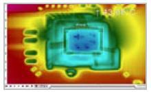 (Schneiden / Speichern einzelner Bilder) Verschiedene Farbpaletten zum Hervorheben thermischer Kontraste Automatische Prozess- und Qualitätskontrolle Individuelle Einstellung von Alarmschwellen