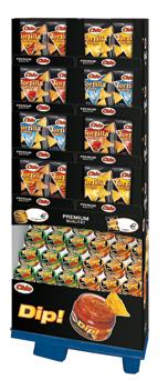 Seite / Page 16 Display Maxi Chips Sortimentsvorschlag, Proposition d assortiment CU/TU: 20 x Chio Chips Salted Nature 100g 20 x Chio Chips Sunny Paprika 90g 9 x Chio Chips Salted Nature 300g 18 x