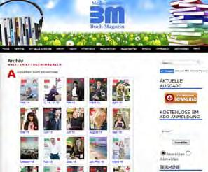 000 Buch-Magazin Visits/Monat Web-Seite