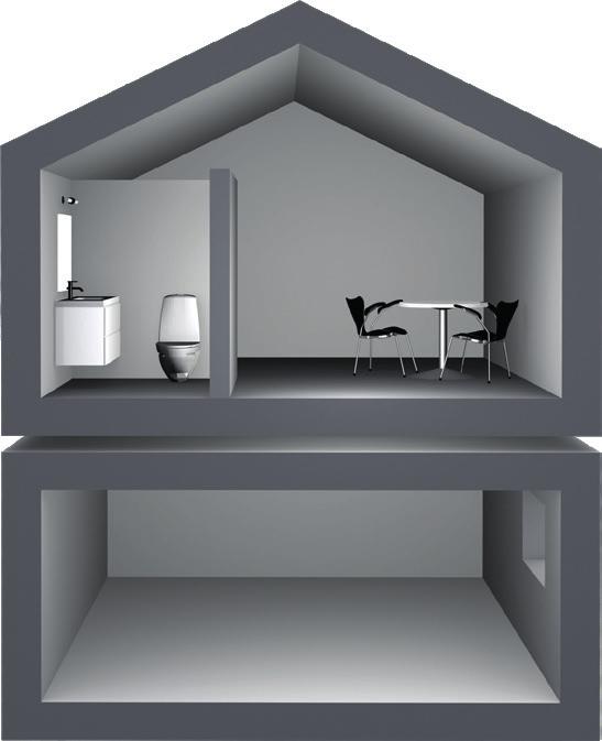 In jedem Raum einsetzbar Vom Dachgeschoss bis in den Keller das SkamoWall-System kann in jedem Raum des Hauses Verwendet werden.