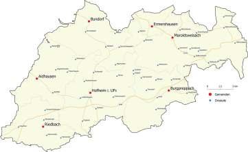 1 Gemeinde-Allianz Hofheimer Land 7 Kommunen 53 Gemeindeteile 14.