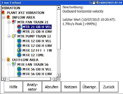 SKF Microlog Modul Suite Routenmodul Routenmodul Routenbasierte Datenerfassung für Ihr anlagenbasiertes Instandhaltungsprogramm Die Trendüberwachung von Schwingungsdaten kritischer und nicht