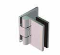 Langlochanschraubplatte // shower door hinge glass-wall 90, right, opens outwards,
