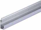= 5 lfm 9,96/lfm 11,95/lfm LED-Befestigungsschiene silber Befestigungsschiene mit Kanal zum Einkleben von LED-Streifen bis 10 mm