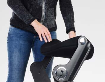 starkem Sitzpolster Rückenlehne Gepolstert Armlehnen Fix, mit Lederarmauflage
