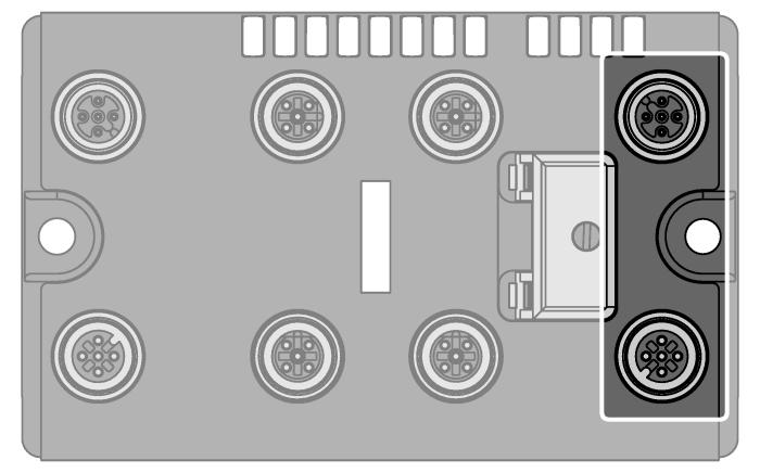 Pinbelegung und Anschlussbilder Ethernet Feldbuskabel (IP67 Beispiel): RSSD RSSD 441-2M Ident- No.
