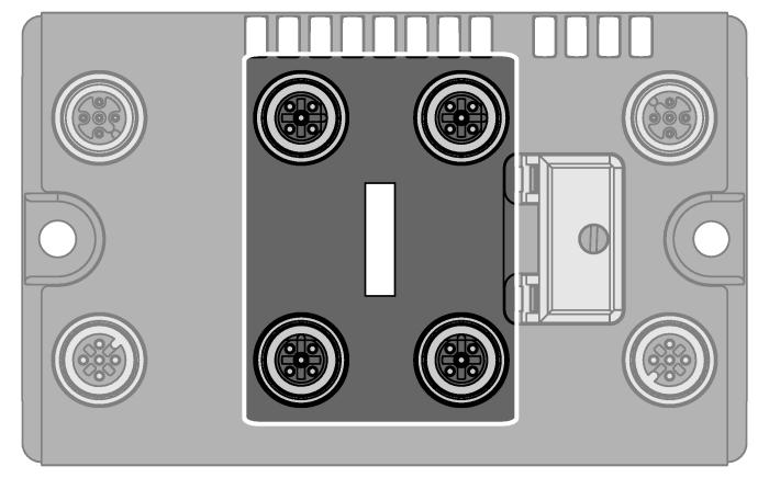 6914218 Digitale Ausgänge Verbindungskabel (Beispiel): RK 4.4T-2-RS 4.4T Ident-No. U2445 oder RKC4.