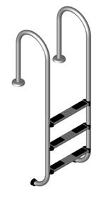 Mit Kunststoffstufen Hochbeckenleiter ECO 107 Leiter für aufgestellte Becken bis 98 cm Wandhöhe. Hochbeckenleiter ECO 120 Leiter für aufgestellte Becken bis 120 cm Wandhöhe.