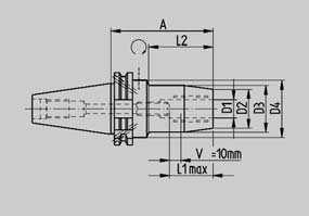 DIN 97- Form D + B P. Dehnspannfutter Hydraulic-expansion chuck Delivery: Hexagon key and adjusting screws Execution: Balanced G. / rpm.