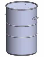 Behälter Standardmässig sind von FUCHS folgende Behälter erhältlich: Behälter in Fass 200 Liter Ausführung: Optional: 1.4301, walzblank 1.