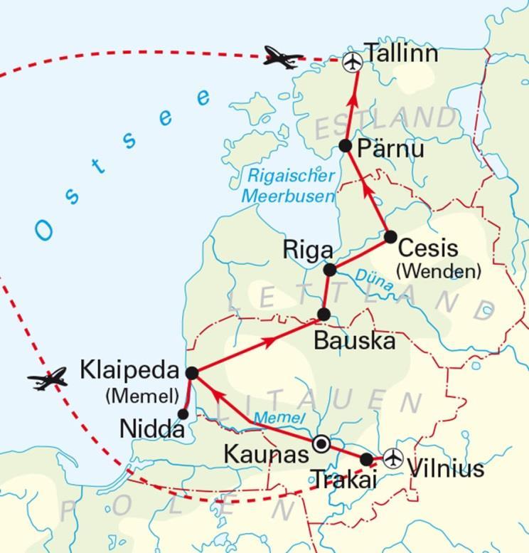Die unabhängigen Staaten des Baltikums, Estland, Lettland und Litauen, waren unter sowjetischer Herrschaft nur unter großen Schwierigkeiten zu besuchen.