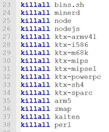 . DFN IT-Sicherheitskonferenz, 7.2.2019 SEITE 5 Stoppe die Konkurrenz Miner und Botnetze werden gestoppt Linux.MulDrop.14 killall bins.