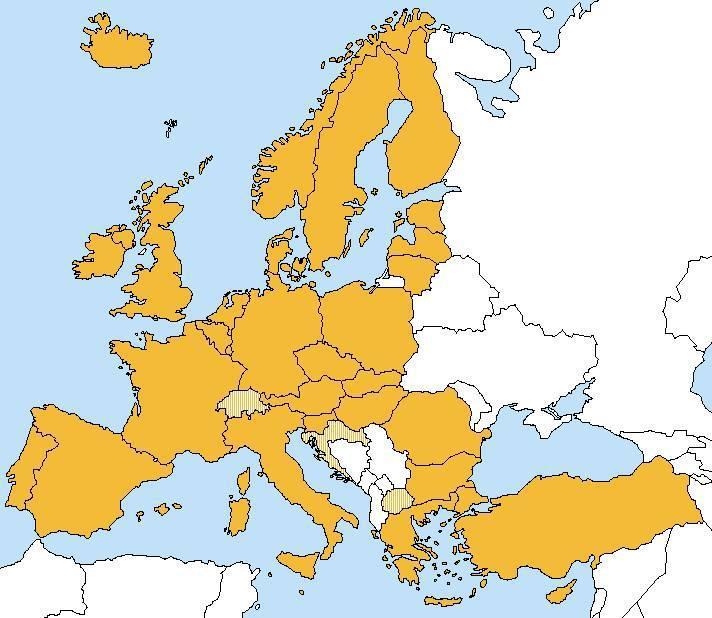 Nationale Agentur: Movetia Destinationen 28 EU