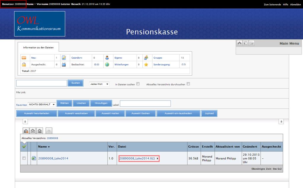 SAP Seite 5 Bedienung Lohnmeldung PKSO für AG Geben Sie dazu im Feld Altes Passwort das bisherige Passwort ein. Im Feld Neues Passwort und Neues Passwort bestätigen, ist das neue Passwort zu erfassen.