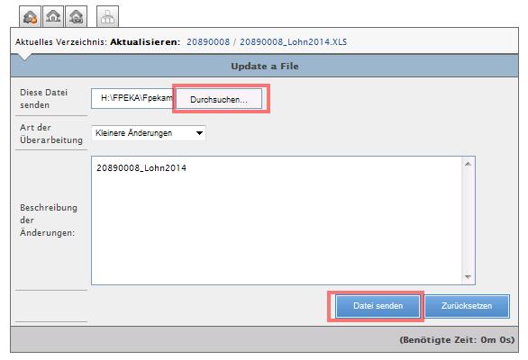 SAP Seite 9 Bedienung Lohnmeldung PKSO für AG Datei auswählen und senden Klicken Sie auf Durchsuchen und wählen Sie anschliessend aus Ihrem Verzeichnis die angepasste Datei an.