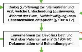 Gliederung Umsetzung des Patientenwillens Teil 1: Ermittlung des Patientenwillens Teil 2: Umsetzung des Patientenwillens Diskussion Umsetzung des Patientenwillens Umsetzung des Patientenwillens: 630