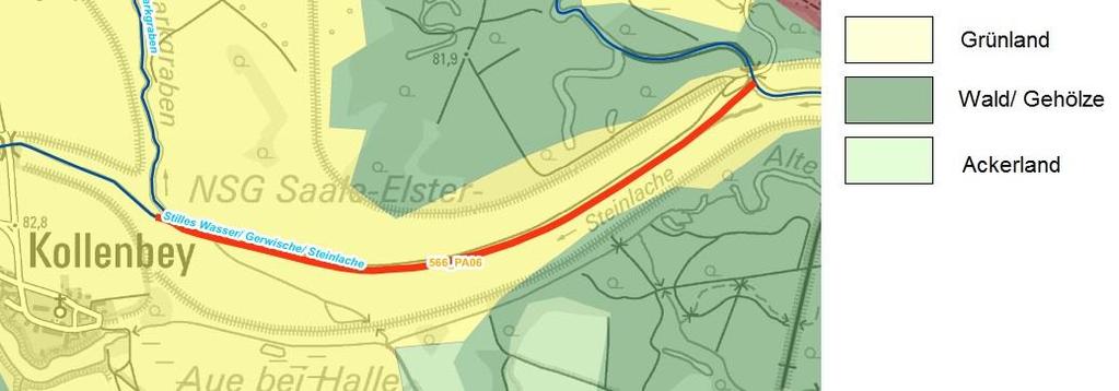 Anlage A-10.2.6 Maßnahmenskizze Mittelgraben mit Auslauftrompete, Station km 6+300 bis 8+160 2 2.